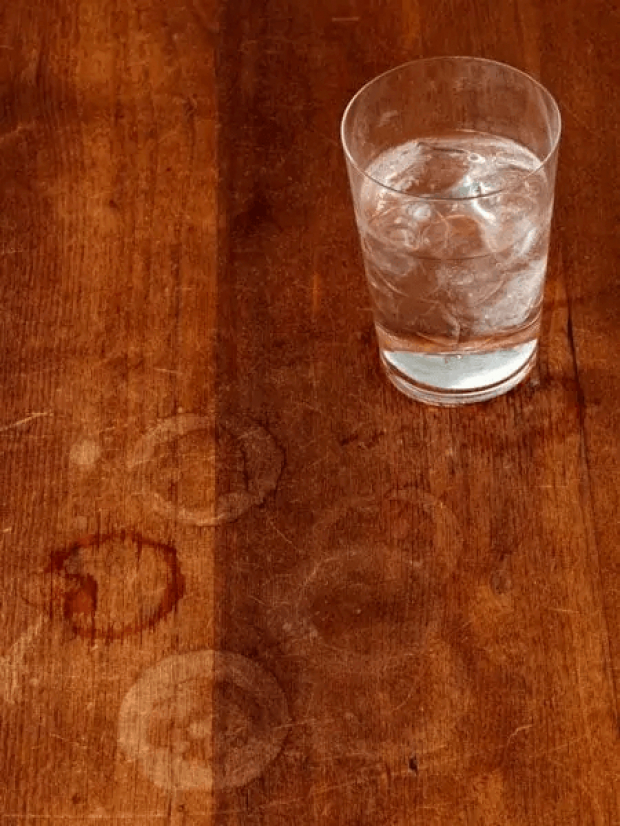 You should know by now that baking soda is very effective when it comes to removing stains and it also removes water stains too